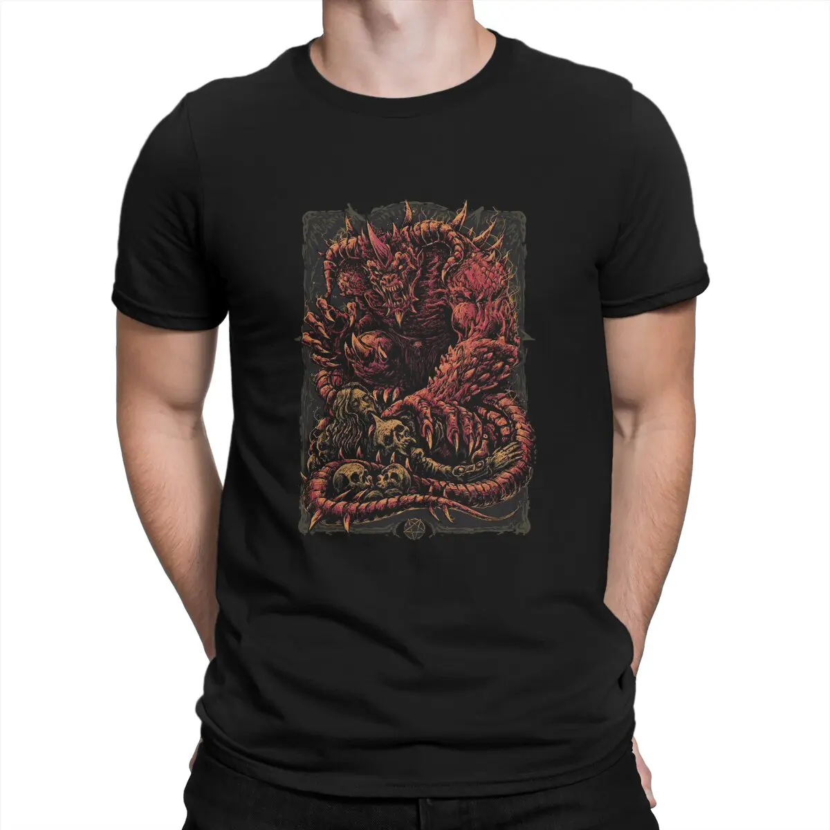 Monster Unique TShirt D-Diablo Leisure T Shirt Newest T-shirt For Adult