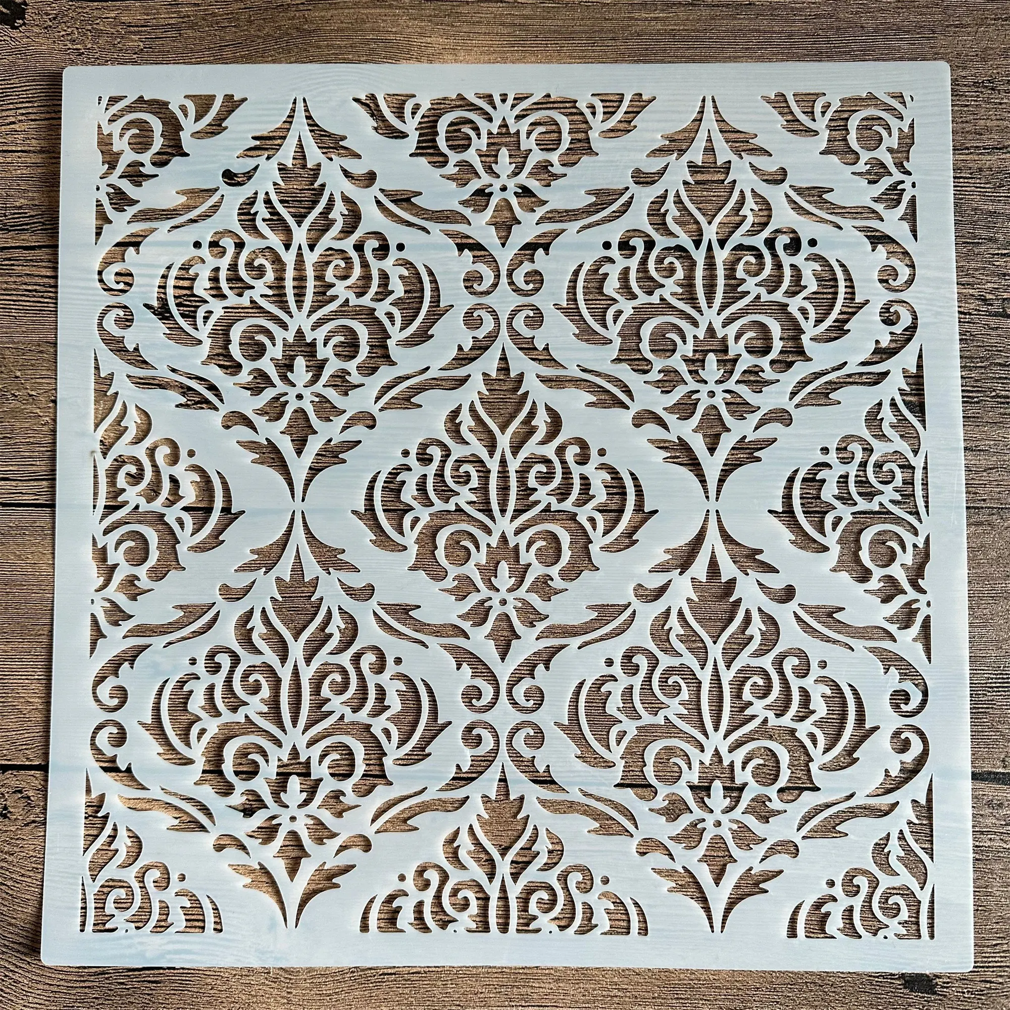 30 * 30 cm DIY szablon malarski szablon retro kwiatowy wzór model papier woskowy płytki ścienne podłoga meble dekoracyjne formy mandala