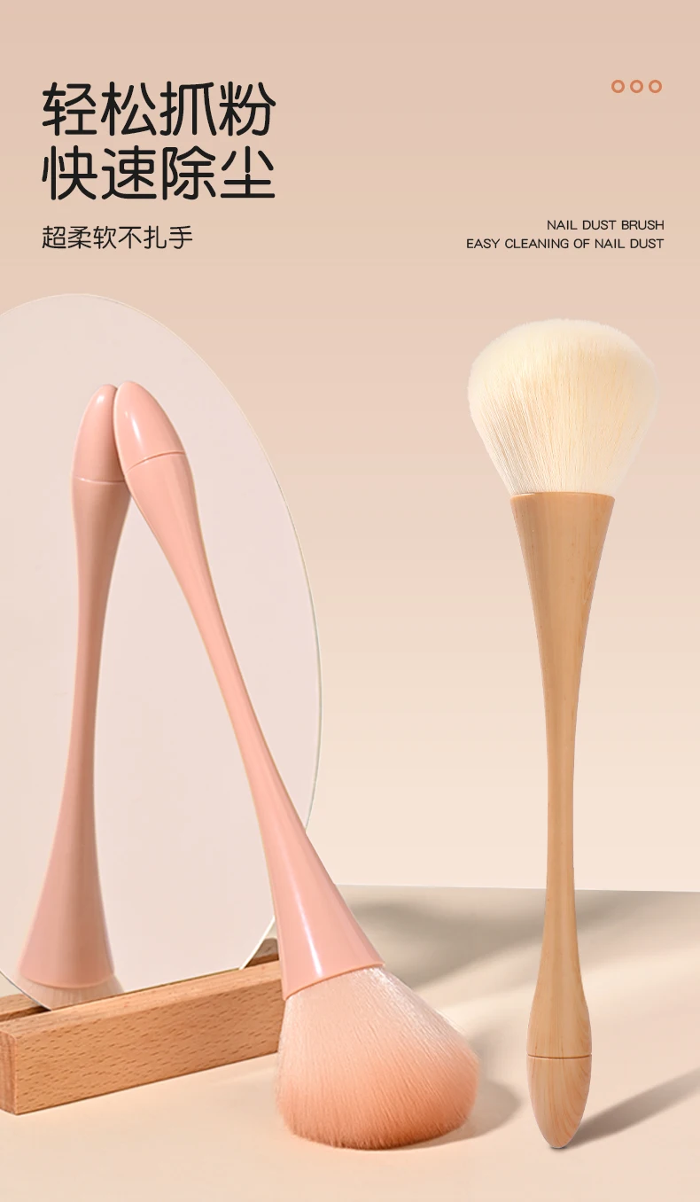KANIU Nagelstaubbürste mit weichen Borsten, schlanke Nagelreinigungsbürste, fusselfreie Staubbürste, ideal für Nagelpflege, Make-up und Tastaturreinigung – Detail 1