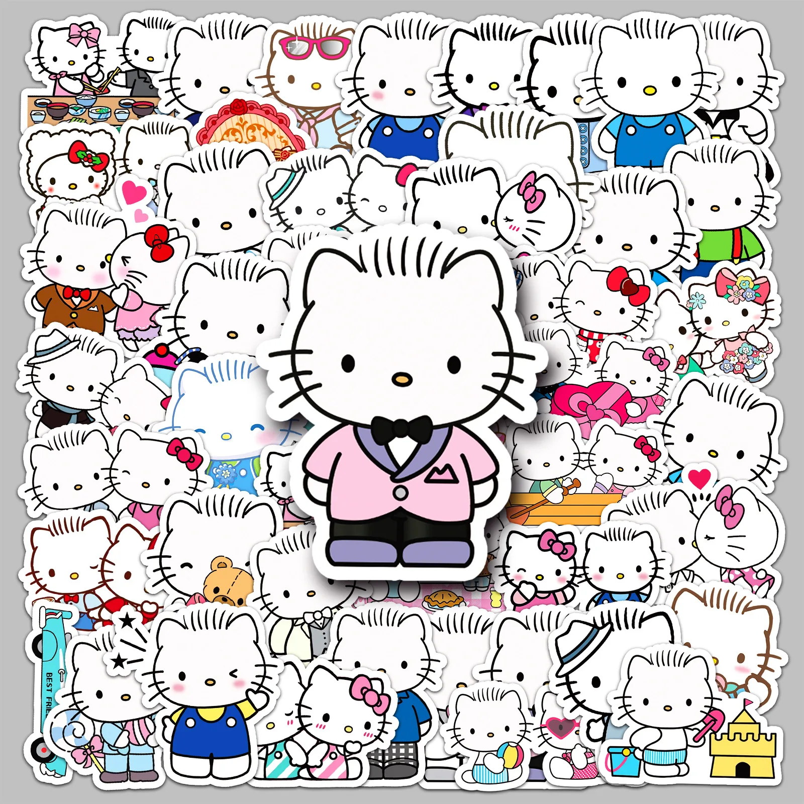 50 Pcs SANRIO Dear Daniel Cute Cartoon Sticker Anime Periphery DIY Graffiti Notebook Phone Case Water Cup Decoration Toys