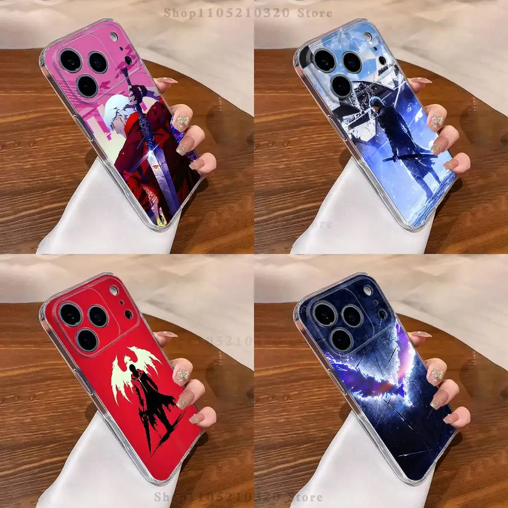 

D-Devil May Cry DMC Phone Case For iPhone 17,16,11,15,13,14,12,Air,Mini,Plus,Pro,Max,Plus,E Clear Soft Shell