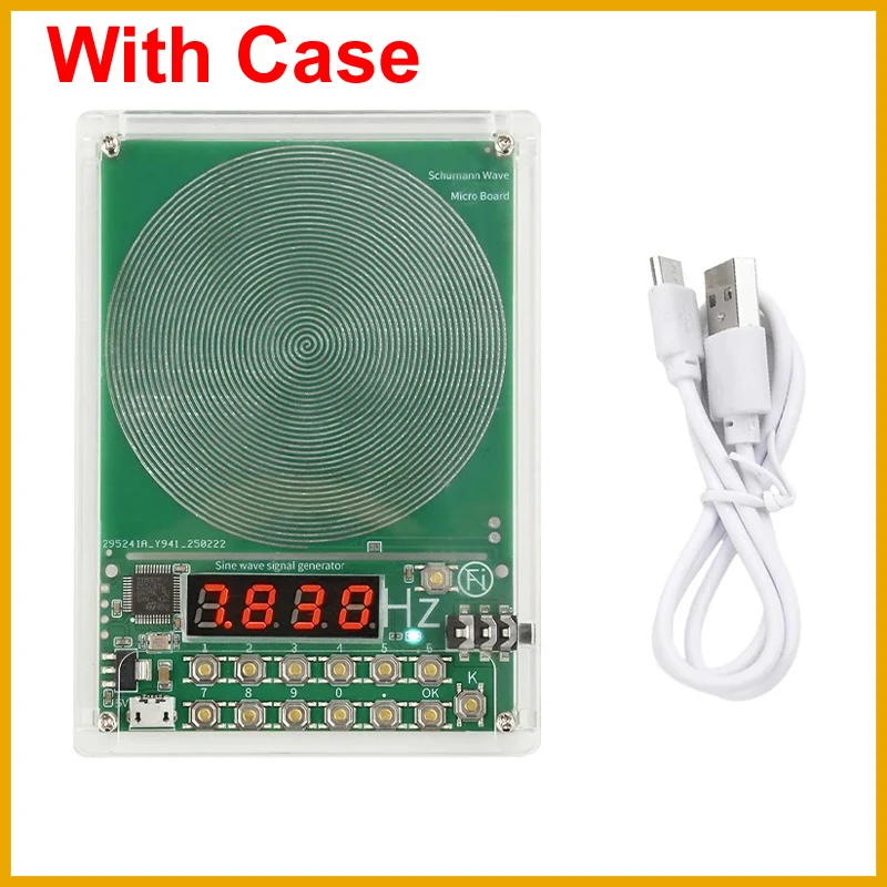 Nuevo Generador de Ondas Schumann de 7.83HZ, Generadores de Seno de Frecuencia Ajustable de 0.01Hz~100000Hz, Resonador de Audio de 3.5MM, DC 5V Micro USB