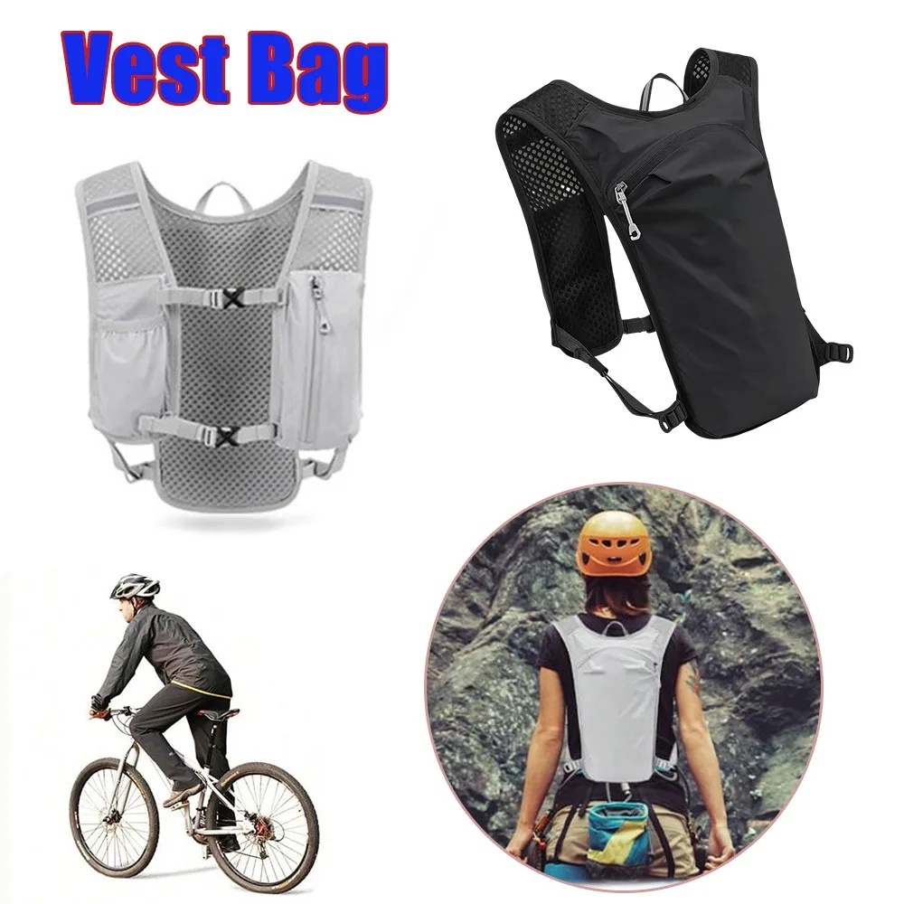 

Cycling Hydration Backpack Running Hiking Breathable Sports Trail Marathon Vest Pack with Water Bladder Outdoor Biking Camping