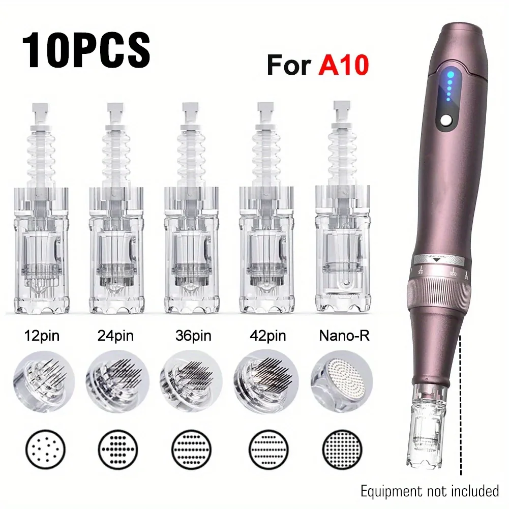 10 Stück Dr. Pen-Patronen Microneedling-Stiftnadeln 12/24/36/42 Pin Nano für Dr.pen A10