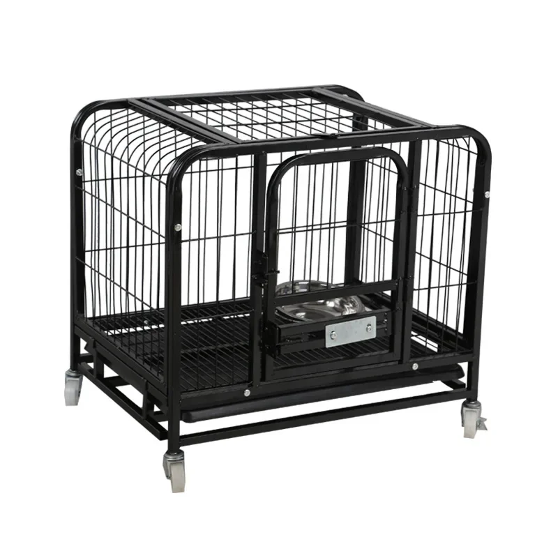 Folding With Dog Toilet stainless steel wire pet cat cage outdoor metal