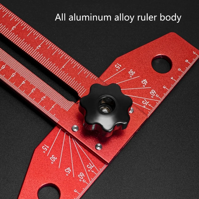 Aluminum Alloy T Type Ruler Line Scribers Marking Gauge 40cm Scale Scribing Ruler