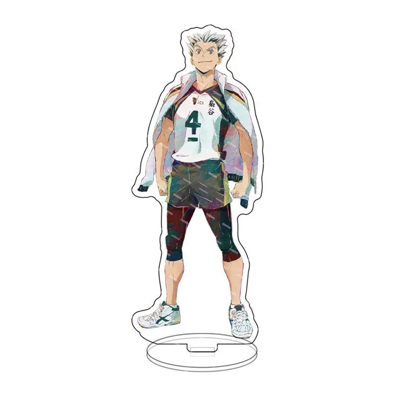 Anime Volleybal Jongens Acryl Stand Model Hinata Shoyo Kageyama Tobio Figuren Action Desk Decor Ornamenten Staan Model