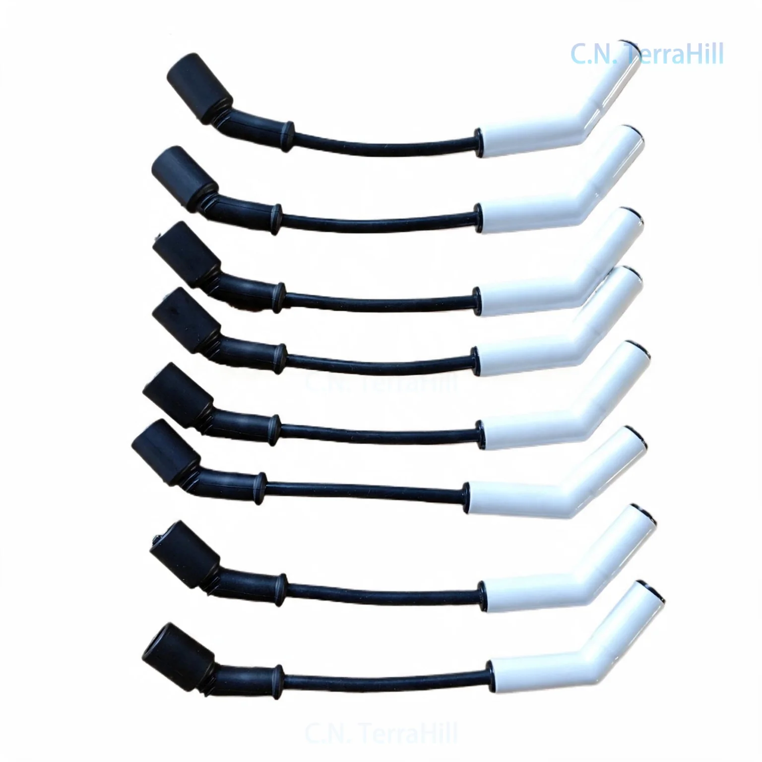Ignition Coil Wire Set 9070C White 9070CK Black for LS1 Engine, High Temperature Resistant Spark Plug Cable