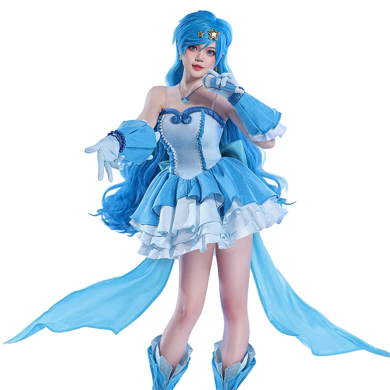 2025 New IN STOCK Hanon Hosho Cosplay Anime Mermaid Melody Pichi Pichi  Pitch Cosplay Costume Halloween Christmas lolita skirt - AliExpress  200000532