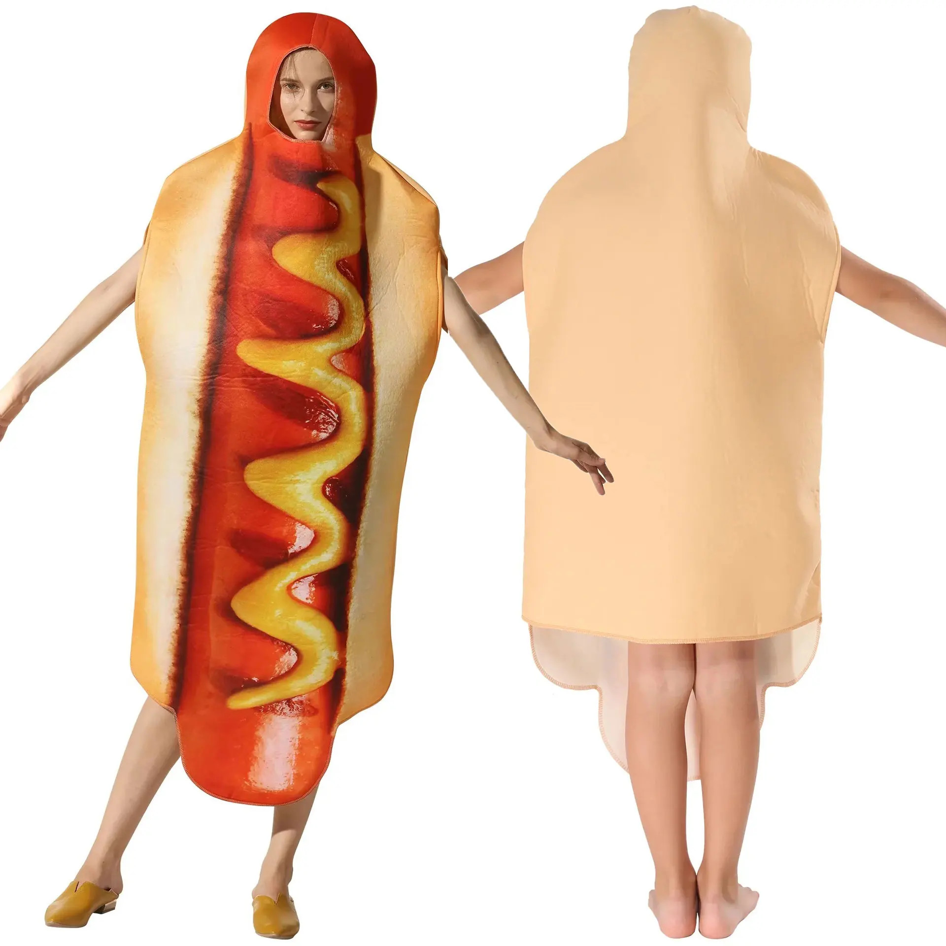 Hot Dog in a Bun Costume 2