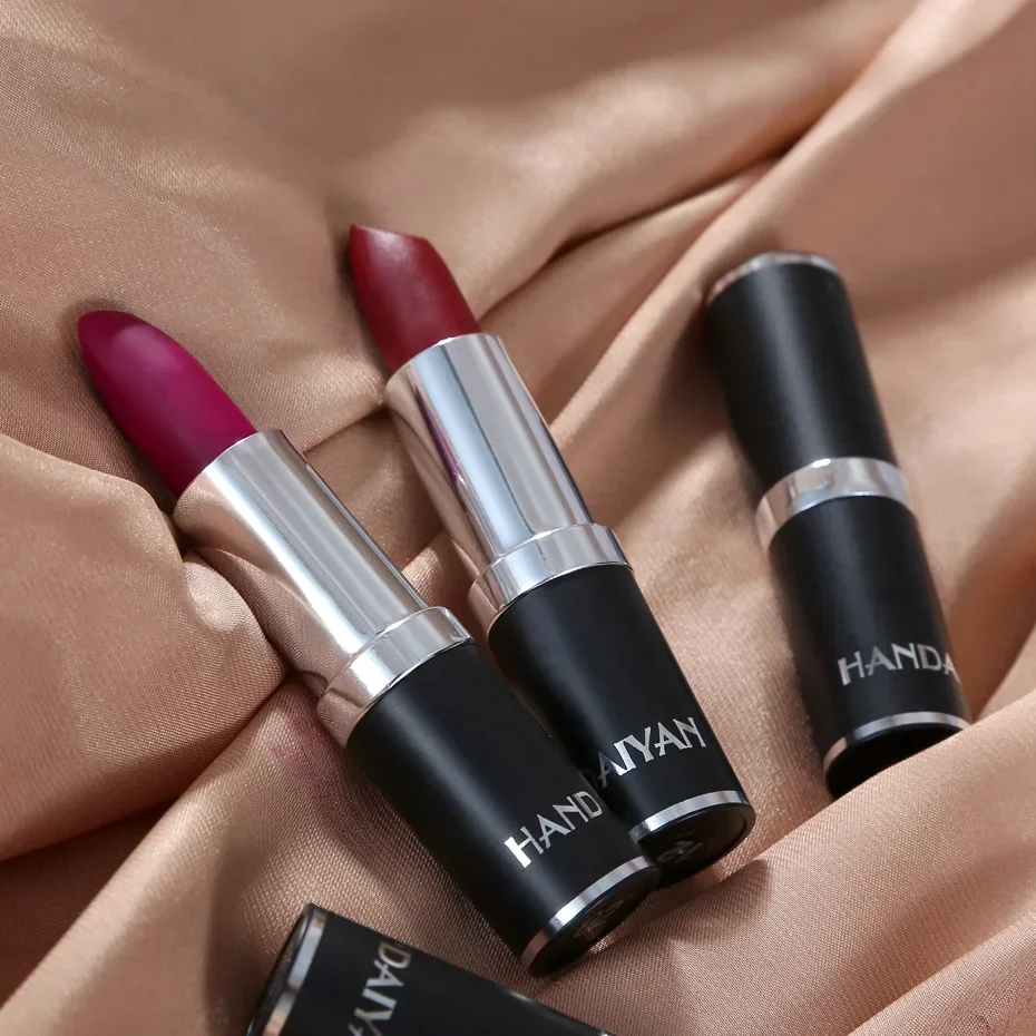 New Makeup Lipstick Matte Lipstick Brown Nude Chocolate Color Liquid Lipstick Lip Gloss Matte Batom