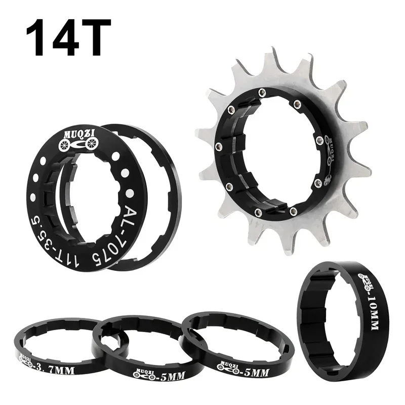 MUQZI Single Speed Conversie Kit Single Speed Cassette Cog 12T 13T 14T 15T 16T 17T MTB Vrijloop Fiets Tandwiel