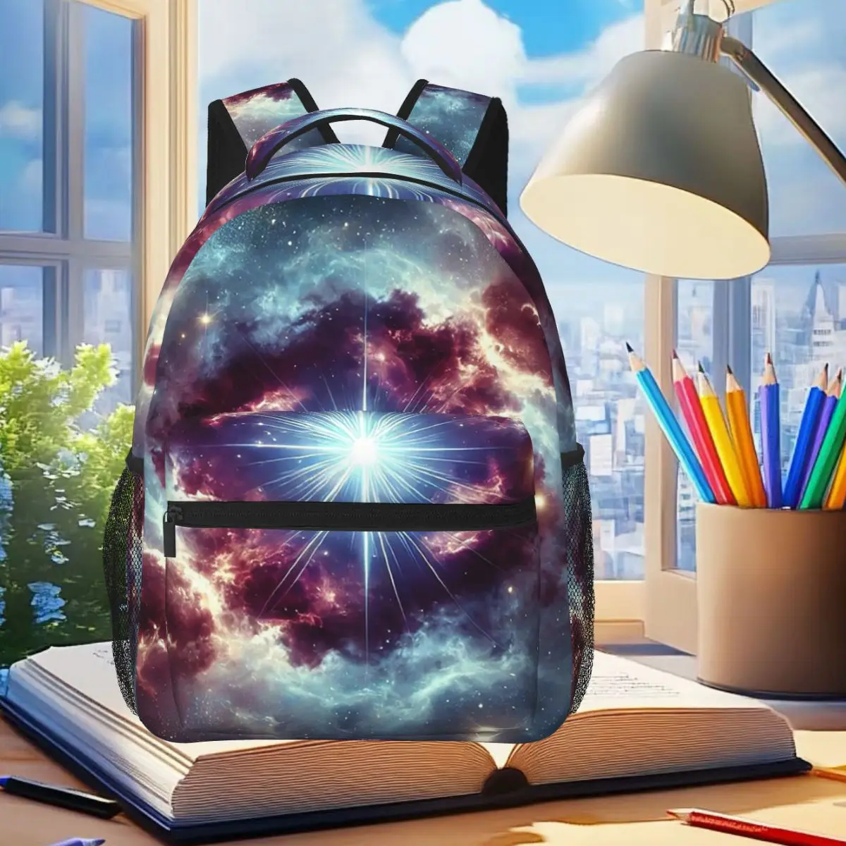 

Pulsar Radiance In Deep Space Студенческий рюкзак Школьная сумка Походный дорожный рюкзак для мужчин и женщин Модная сумка для книг Сумки на плечо