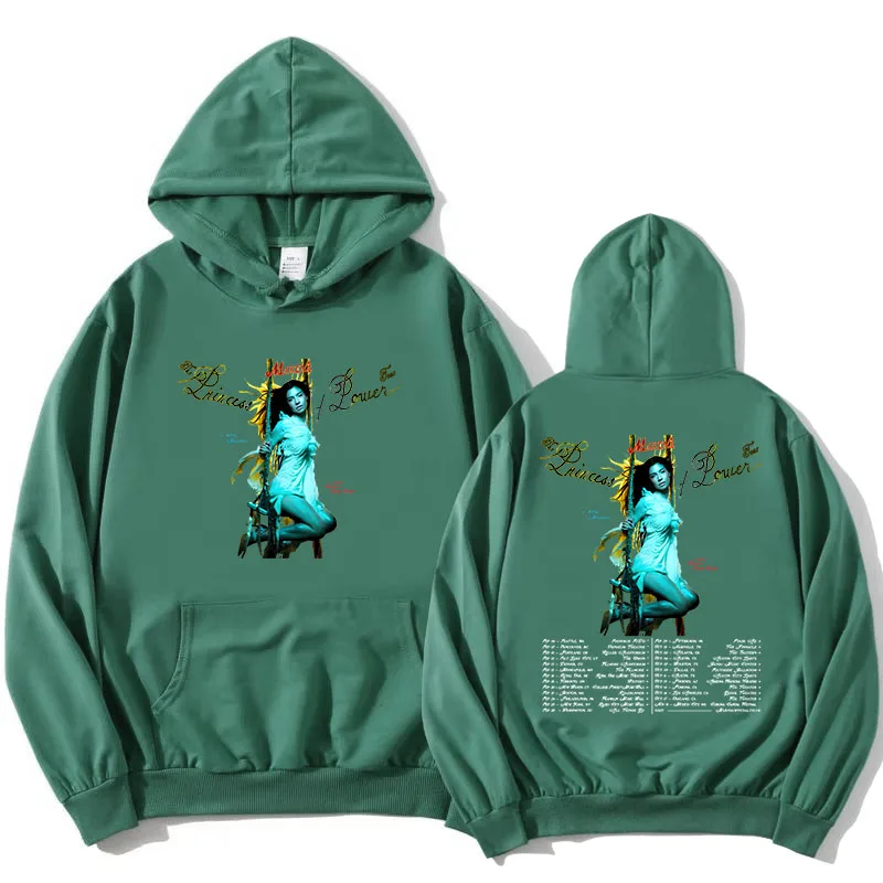 

Marina Princess of Power North American Tour Hoodies Long Sleeve Women Hooded Sweatshirt Casual Singer Printing Pullovers Female