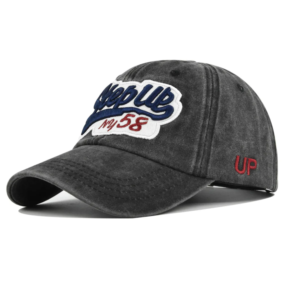 

Baseball Embroidered Duckbill Cap Unisex Washed Vintage Sun Couple Hat