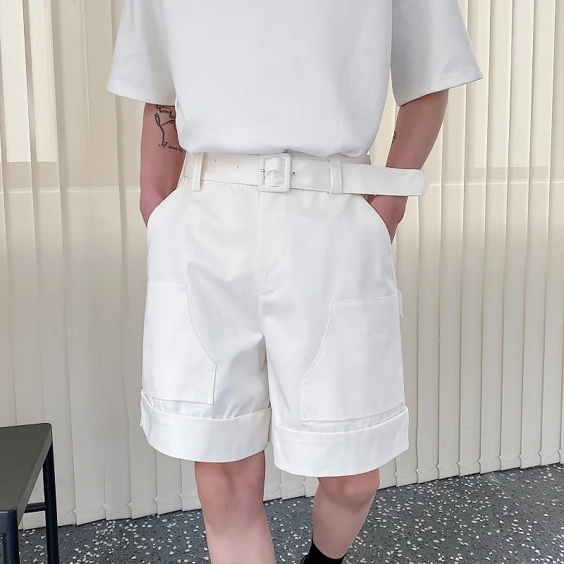 

American Sle Workwear orts ex Summer Loose Wide Leg Straight Cut Casual White Suit orts Youthful Vitali Sle