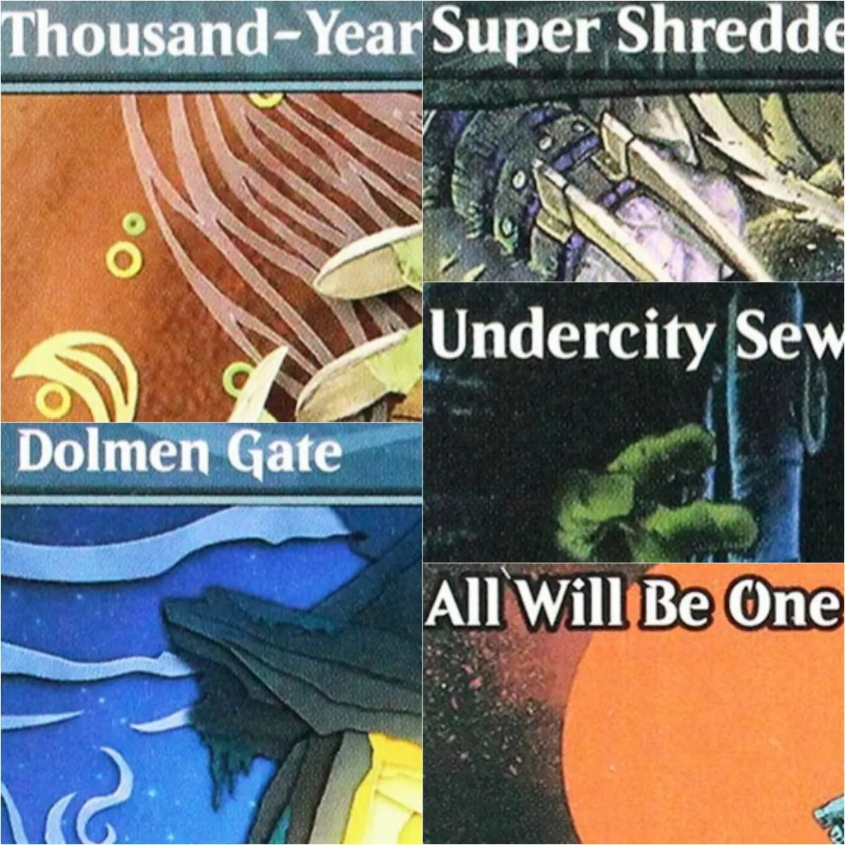 

PZA /TMT[Dolmen Gate/All Will Be One/Trouble in Pairs] Magical Proxy Cards Quality Gathering Board Playing Game Trading Cards