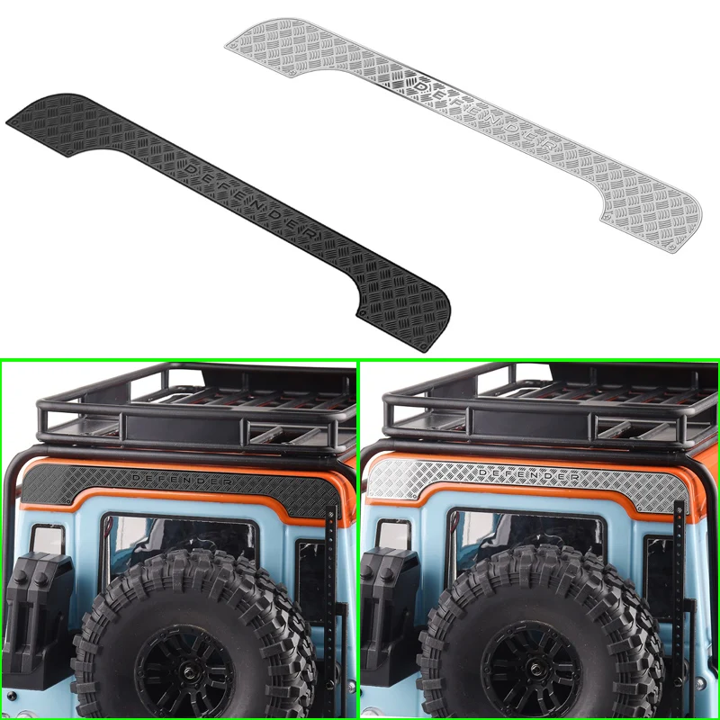 Gesimuleerde roestvrijstalen decoratieve plaat voor 1/10 RC Crawler Car MJX H8H DEFENDER Accessoires