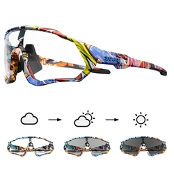 Kapvoe Photochromic Cycling Sunglasses Men Women Road Mtb Mountain Bike Bicycle Glasses Cycling Glasses Sport running Eyewear