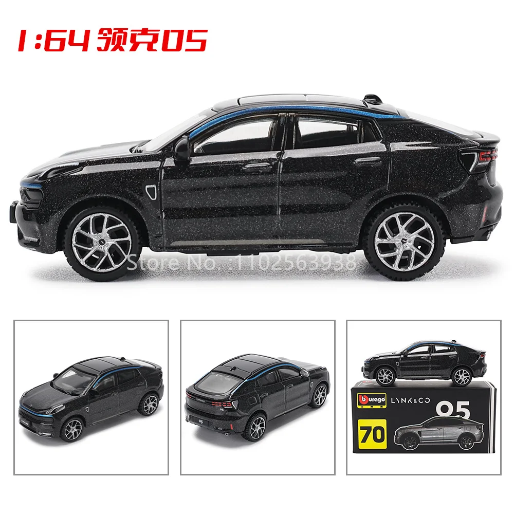 Bburago 1:64 Lynk&Co car model  Model Small Collection Car Alloy Model Toy Gift Scene Decoration Classic and Exquisite