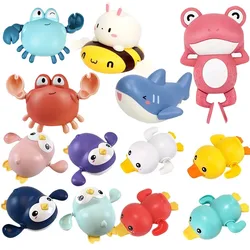 Jouets de bain pour bébé, mignon canard, baleine, piscine, plage, chaîne classique, horloge, jouet d'eau pour enfants