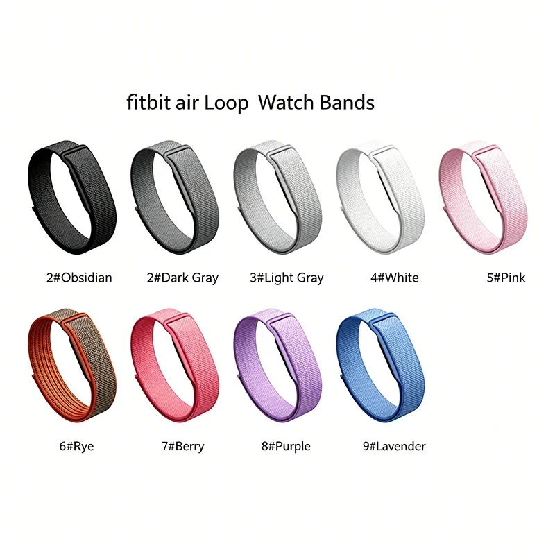 Sport Nylon Braided Watch Strap for Google Fitbit Air Loop Bracelet Breathable Band Wristband image 2