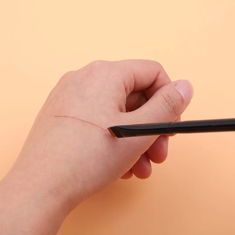 Karsyngirl 1/2/3 szt. Profesjonalny pędzel do makijażu oczu, płaski pędzel do eyelinera, pędzel do brwi, pędzel do makijażu ust, narzędzie do makijażu z aplikatorem do powiek