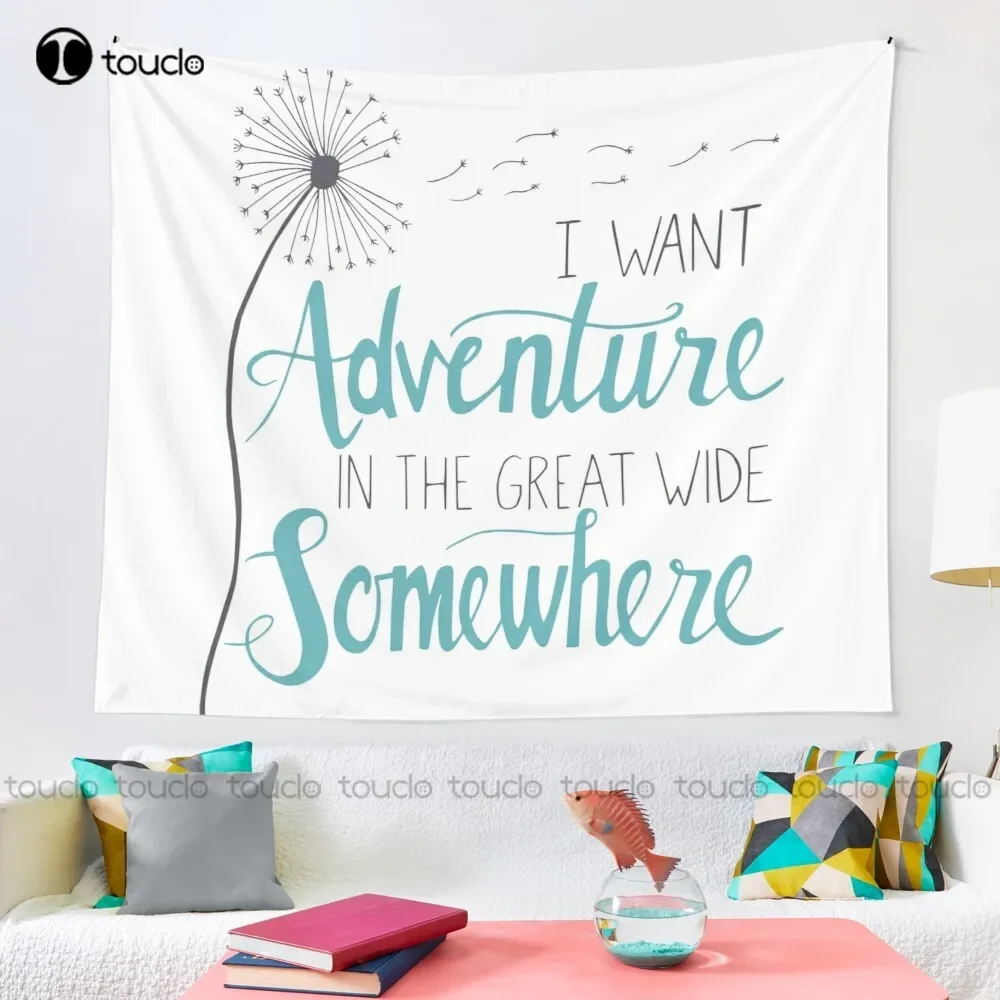 New I Want Adventure Tapestry Tapestry Large Tapestry Wall Hanging For Living Room Bedroom Dorm Room Home Decor Background Wall