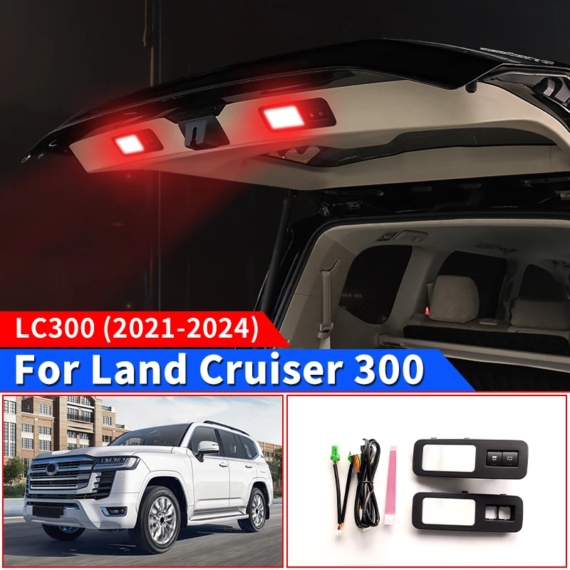 For 2022-2025 Toyota Land Cruiser 300 Upgrade Interior Decoration Accessories Tailgate Warning Light LC300 FJ300 Trunk Lighting