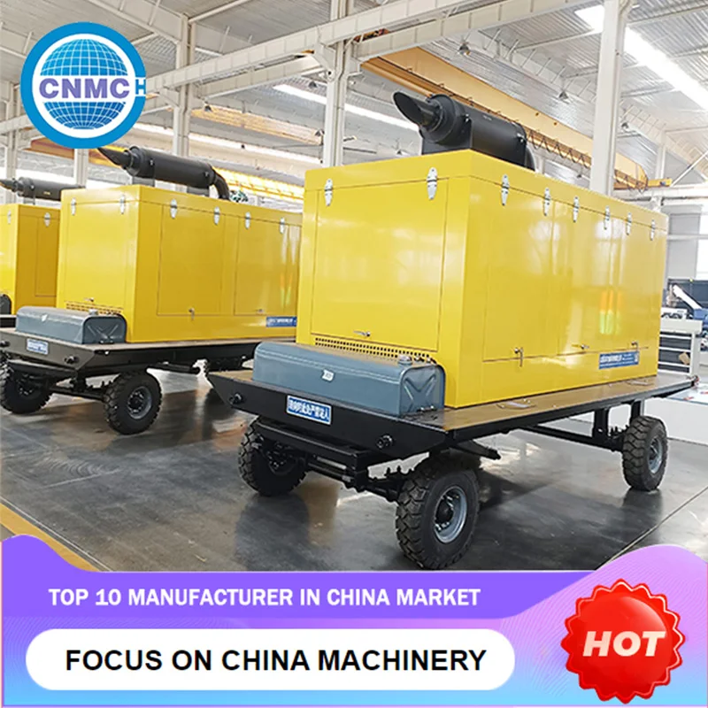 Trailer Type Silent Diesel Generator 30kw 50kw 80kw 100kw Noiseless Customizable Emergency Power Supply Industrial Commer Use