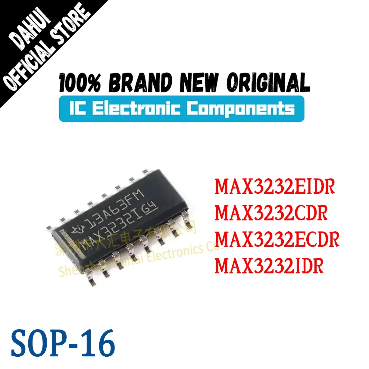 MAX3232EIDR MAX3232CDR MAX3232ECDR MAX3232IDR SOIC-16 New Original RS-232 Line Driver/receiver Chip IC