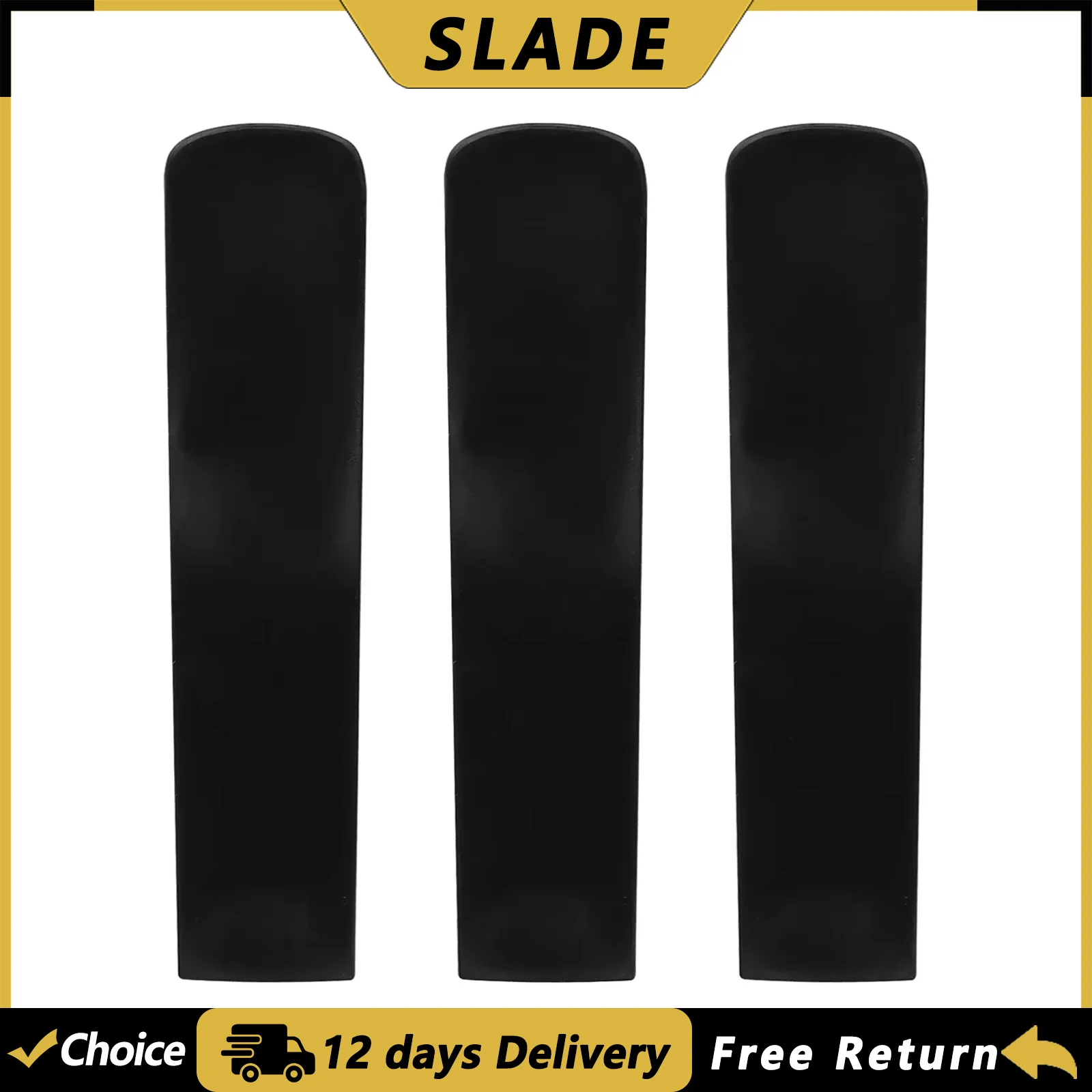 SLADE 3er-Set Saxophonblätter aus Harz für Bb-Tenorsaxophon, hochwertige Saxophonblätter, Holzblasinstrumente Teile & Zubehör