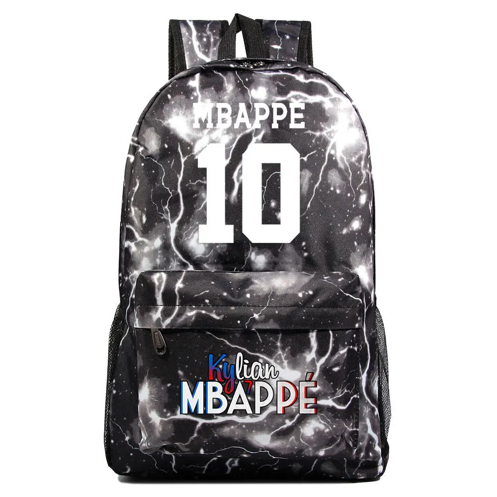 New Bag Schoolbag Football Backpack Mbappe Sports Student Large Capacity Tote Children\'s Women Men Travel Laptop Mochilas Y2k