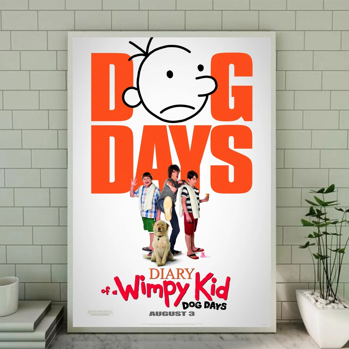 Diary Of A Wimpy Kid Dog Days Movie Poster Canvas Art Print Home Decoration Wall Painting ( No Frame )