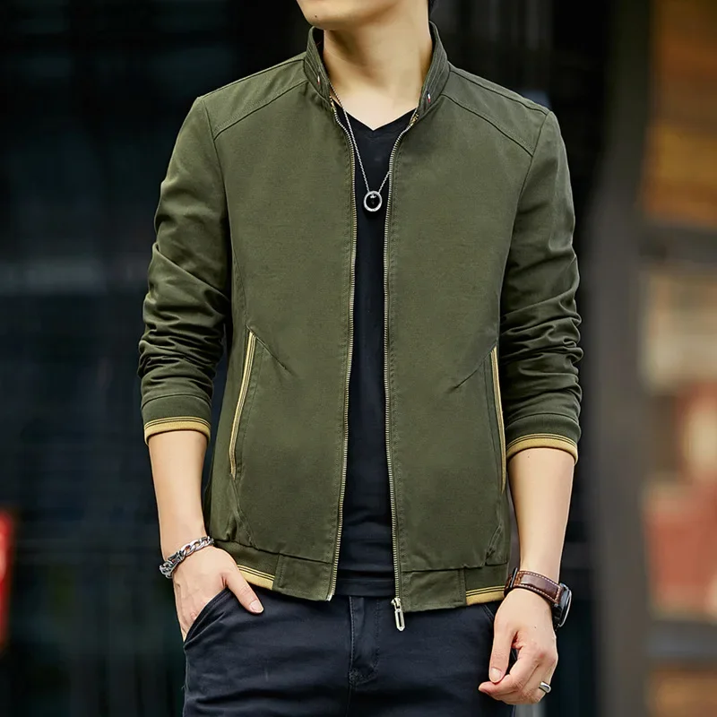 

2025 Top Grade New cotton Autum Winter Brand Fashion Men Cardigan top Black Korean Casual Coats Jacket Mens Clothing M-4XL golf