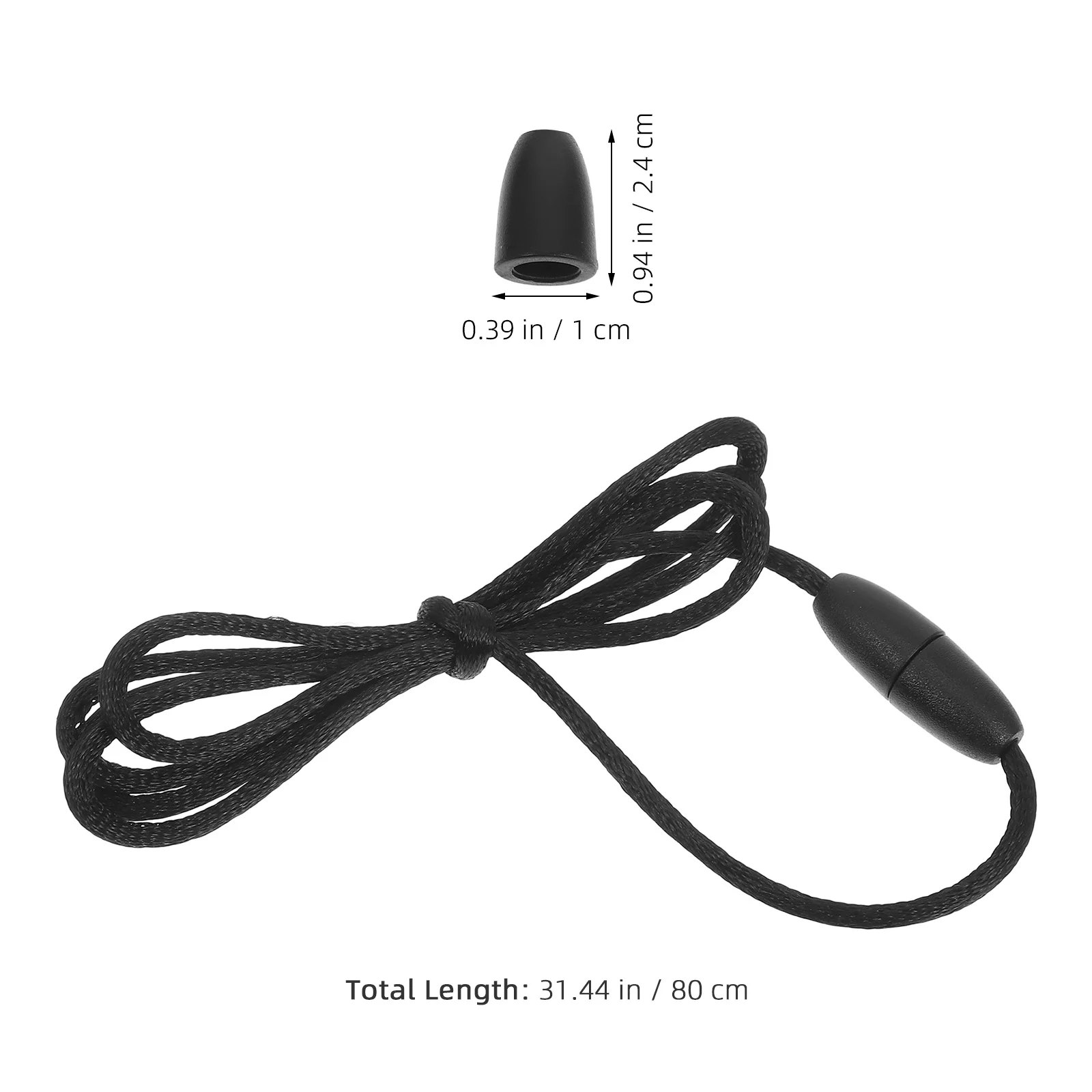 30 مجموعة Breakaway الحبل عدة حبل النايلون الأسود لصنع المجوهرات قلادة قابلة للتبديل الحرف استبدال عقد دي اي واي حبل #5