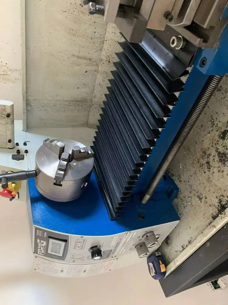 旋盤保護用ベローズカバー、内部-260mmx10mm、外部-290mmx25mm、フルオープン310mm