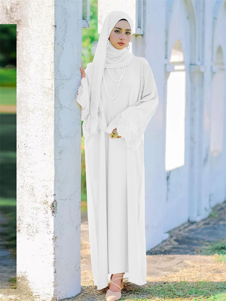 Abaya elegante de Ramadán Eid para mujer, caftán musulmán de Dubái, vestido modesto, Túnica Kebaya, caftán marroquí