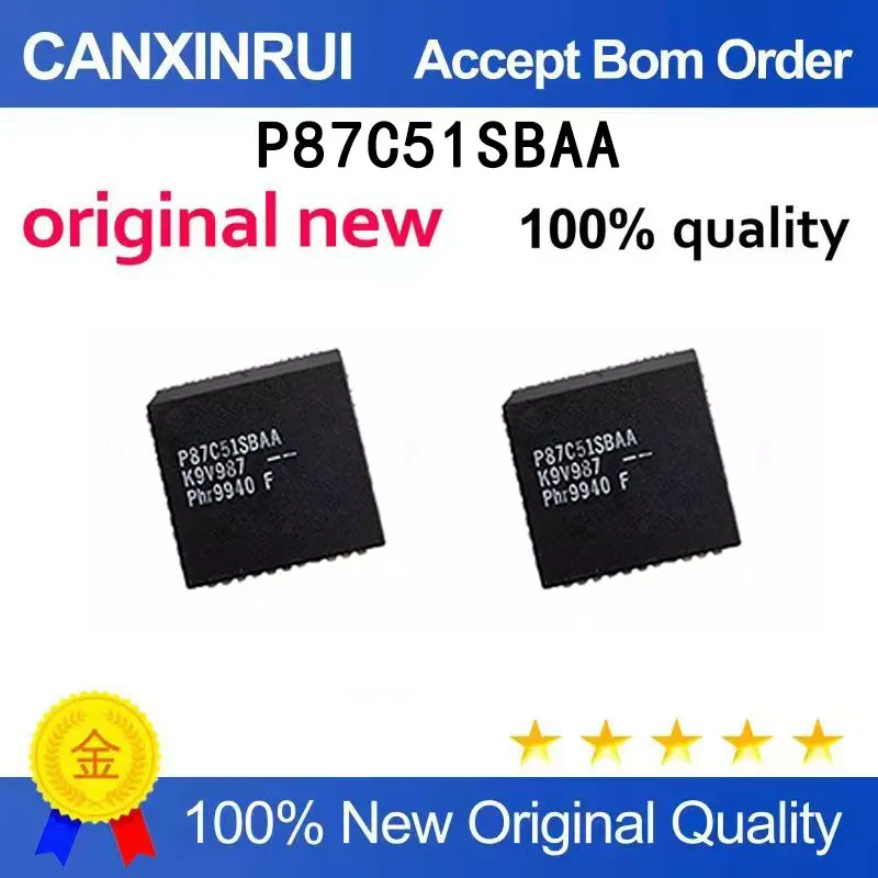 

(5-100 pieces)Brand new P87C51SBA 8-bit microcontroller patch PLCC44 spot chip IC
