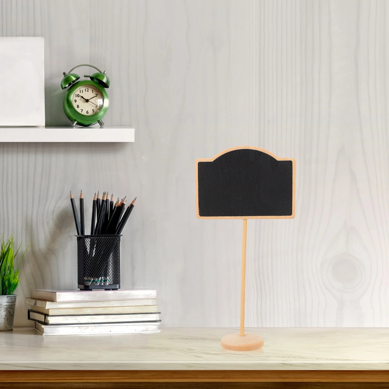 

10Pcs Wood Mini Message Boards Small Chalkboard Signs Lightweight for Home Bar Decoration Small Blackboard Sign