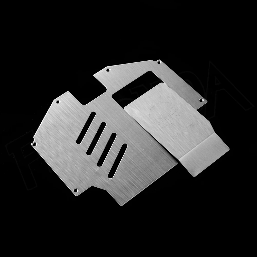 UDR Stainless Steel Chassis Armor Front & Rear Axle Protector Plate Battery cover for 1/7 RC Monster Truck  UDR