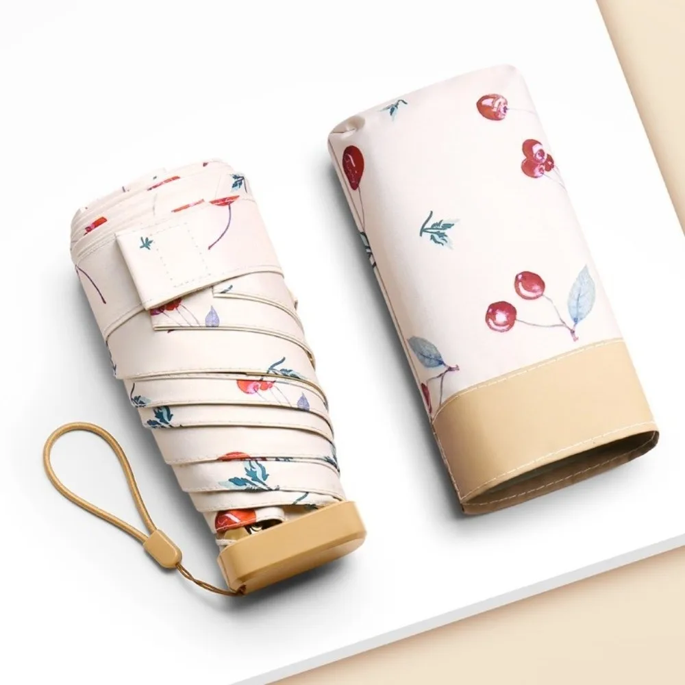 

Милый портативный мини-зонт от солнца, складной УФ-зонт для защиты от солнца, дорожный зонт, легкий компактный карманный зонт для путешествий