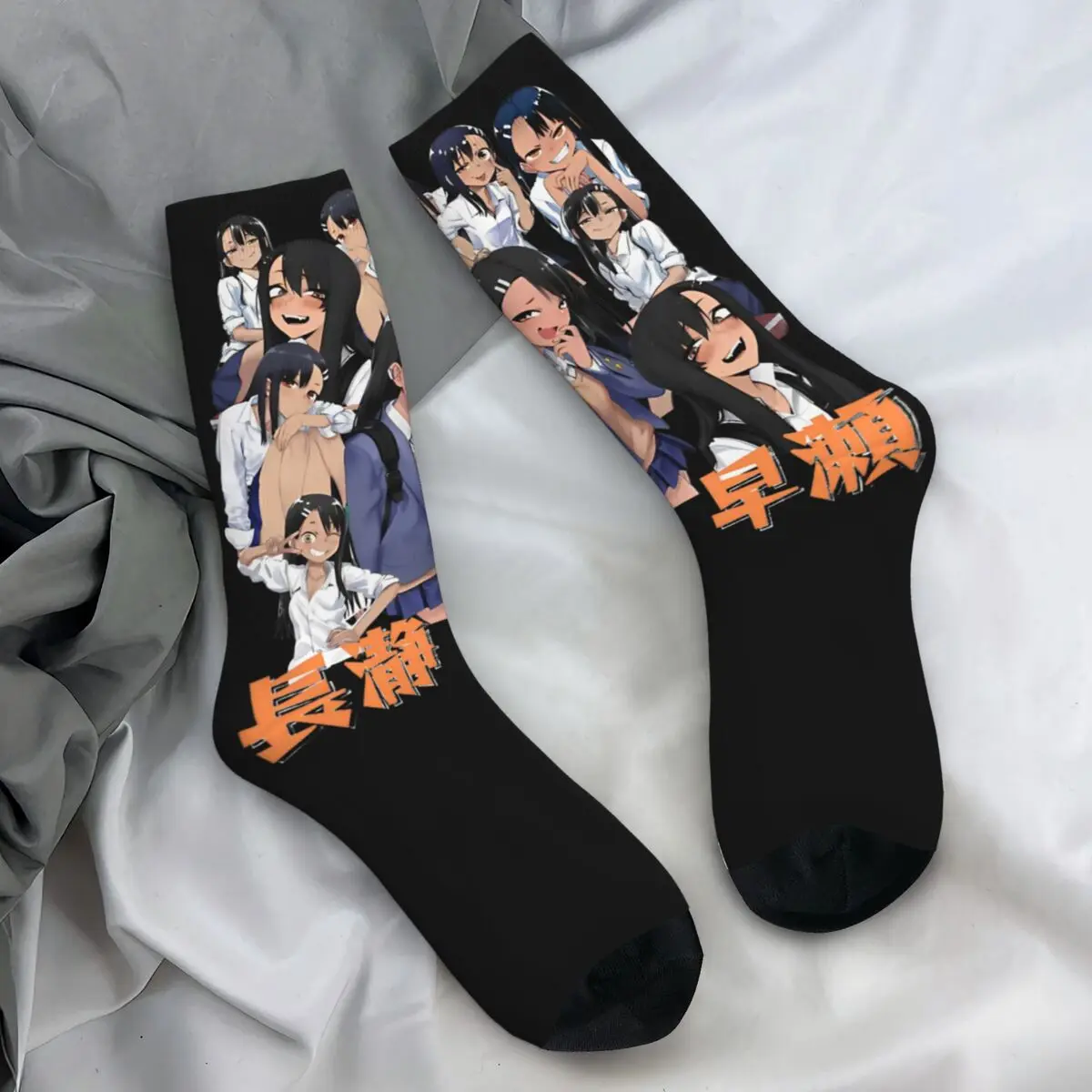 Nagatoro Hayase Ijiranaide Nagatoro-san Чулки Мужские носки Мягкие новые носки Зимние велосипедные противоскользящие носки с принтом