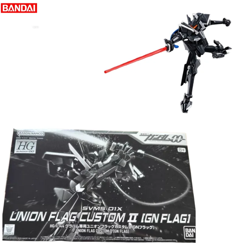 В НАЛИЧИИ: Bandai HG 1/144 SVMS-01X Union Flag Custom II GN FLAG Gundam 00, набор для сборки модели, коллекционная модель, игрушки для мальчиков, подарки