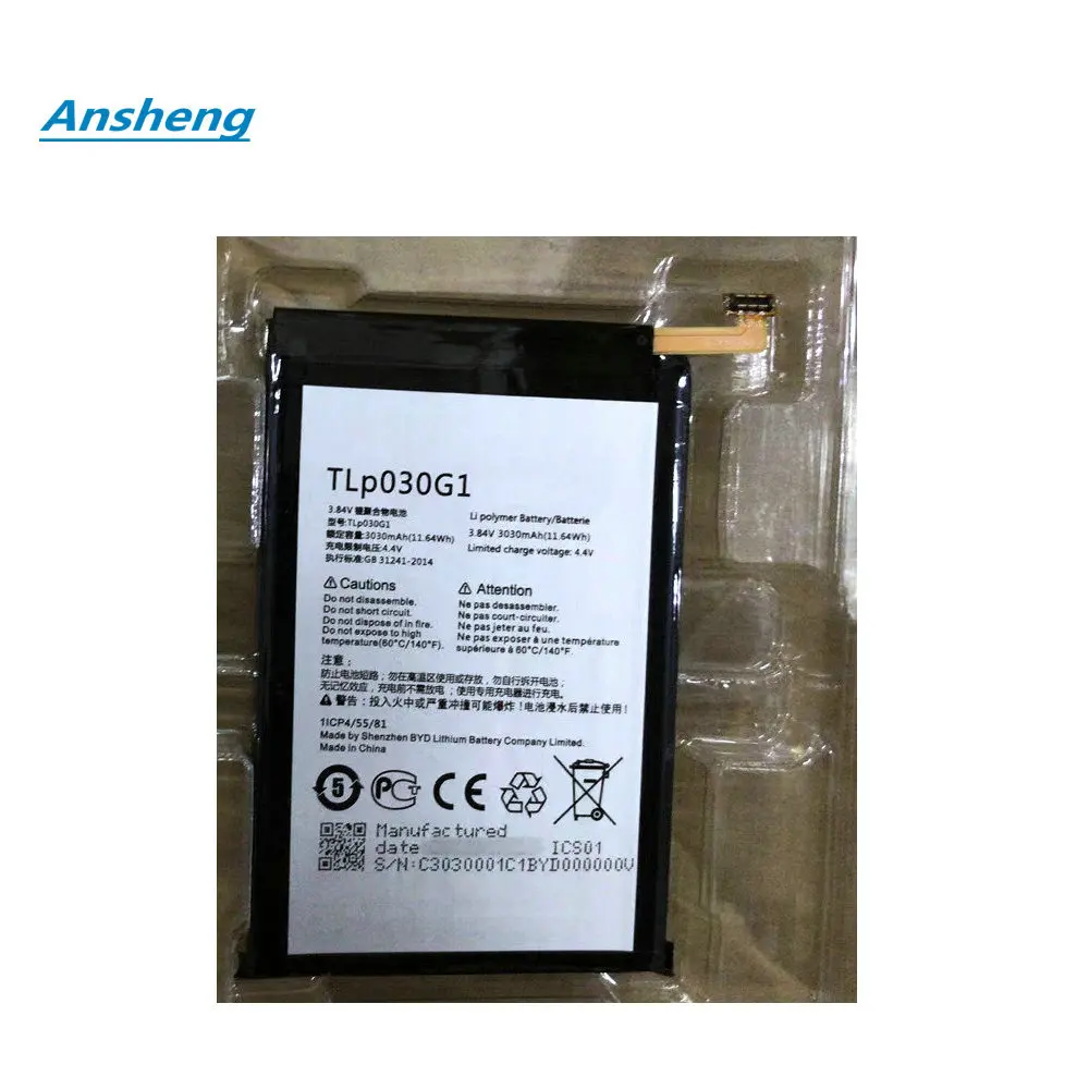 

Original 3.8V 3030mAh Battery For TCL Alcatel One Touch TLP030G1 Mobile Phone