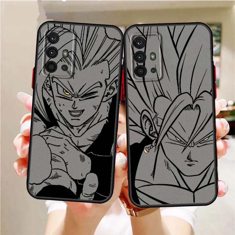 

Dragon Ball Popular Cool Line For Samsung A56 A42 A36 A34 A33 A32 A23 A16 A04 A03 Note 20 5G Frosted Translucent Phone Case