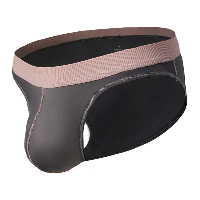 

Solid color men's underwear ice silk summer thin boys' underwear pants men's 2025 new underwear men's triangle KX032-SJ