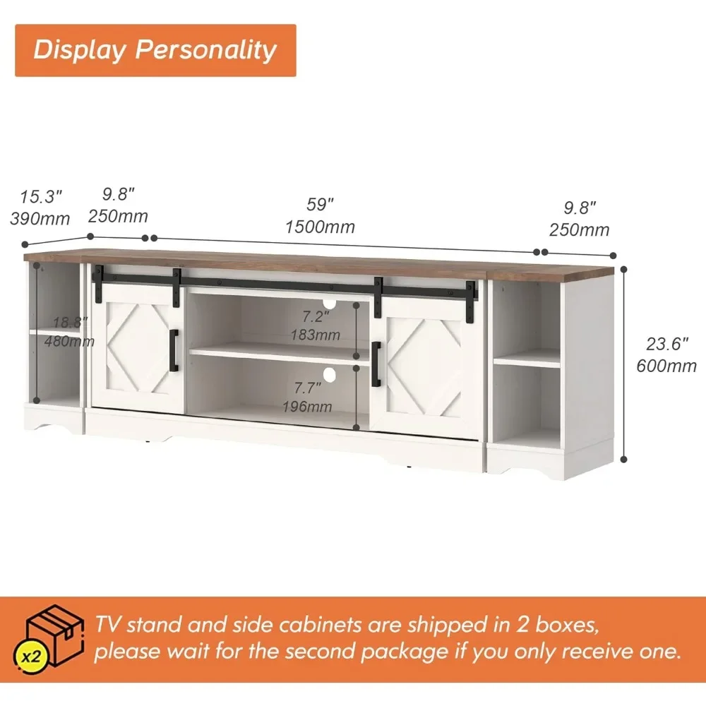 3 in 1 TV Stand for Up To 85