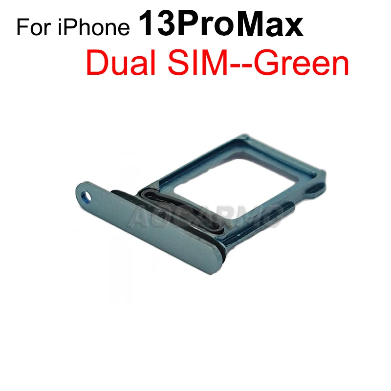 Aocarmo Single & Dual Sim Card For iPhone 13 PRO Max SIM Tray Slot Holder Repair Replacement Parts