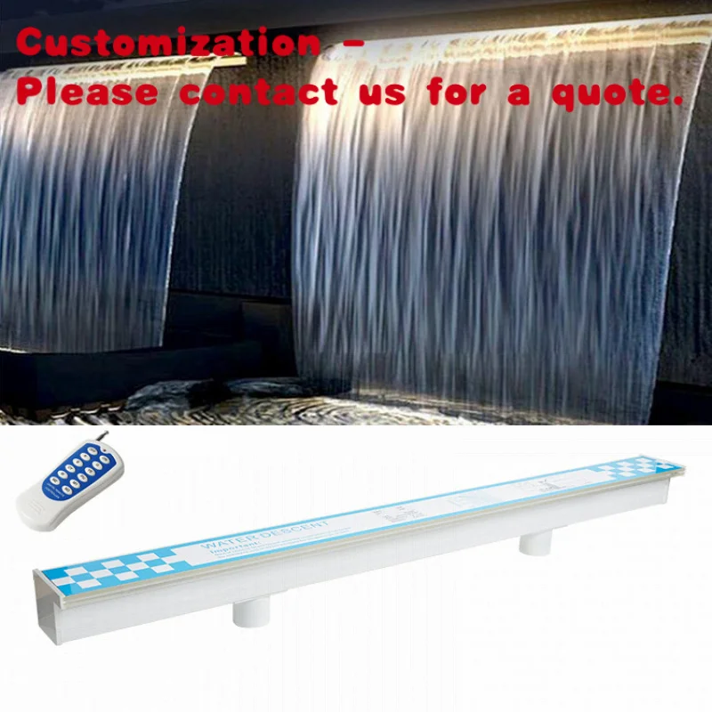 

custom.Descent Curtain Wall Landscape AC 12V Waterproof IP68 Garden Decor Swimming Pool Waterfall Light